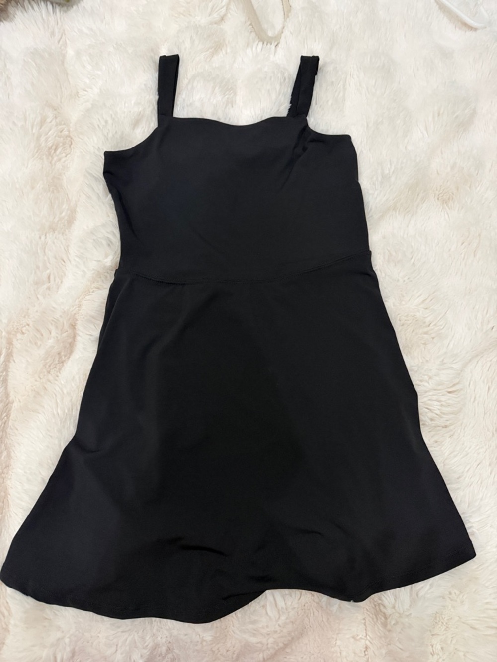 art class Black Dress with Square Neckline